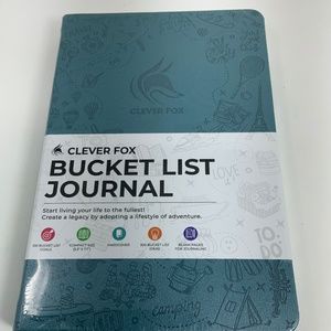 Clever Fox Hardcover Bucket list Journal Travel NEW Sealed world adventure plan